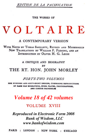 The Works of Voltaire, Vol. 18 of 42 vols + INDEX volume 43